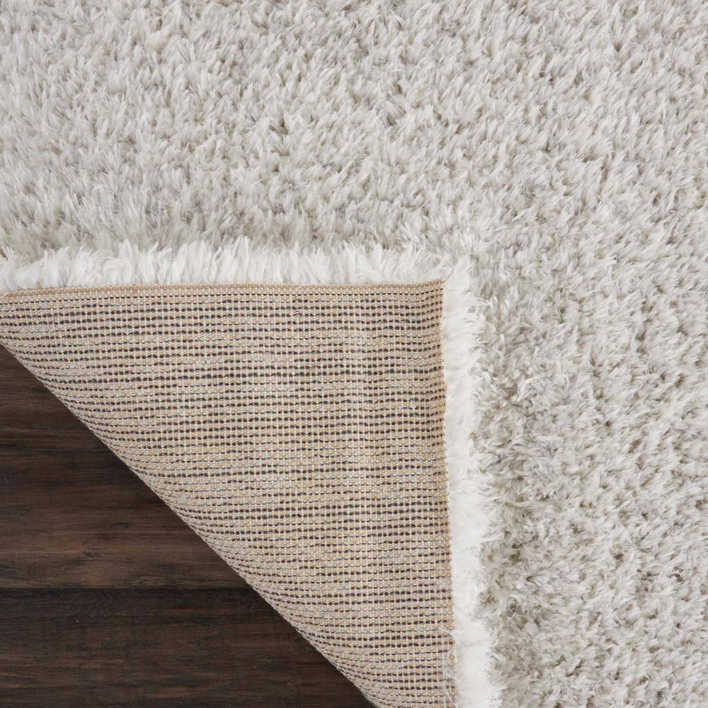 Light Grey 5' x 7' Hand-Knotted Shag Area Rug