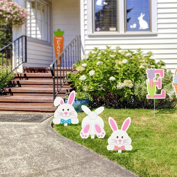 12 Bunny Face Stencil Easter Rabbit Spring DIY Cute Porch Boards Craft  Signs
