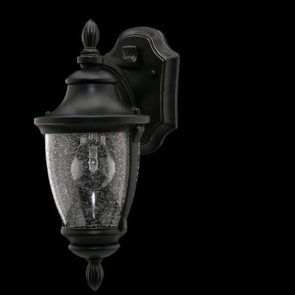 Home Decorators Collection Wilkerson 1 Light Black Outdoor Wall Lantern Sconce 23451 - Home Decorators Collection Wilkerson