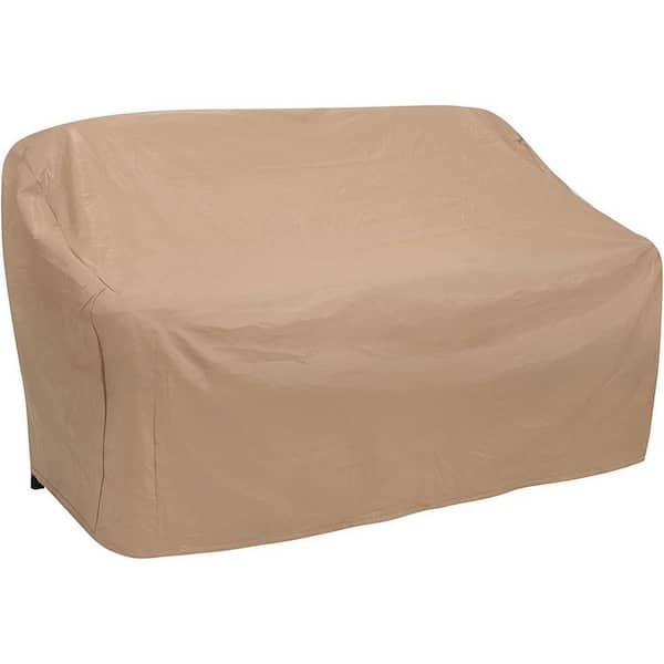 Unbranded 84 in. D x 35 in. W x 35 in. H Large Tan Utility Weatherproof Slip Cover