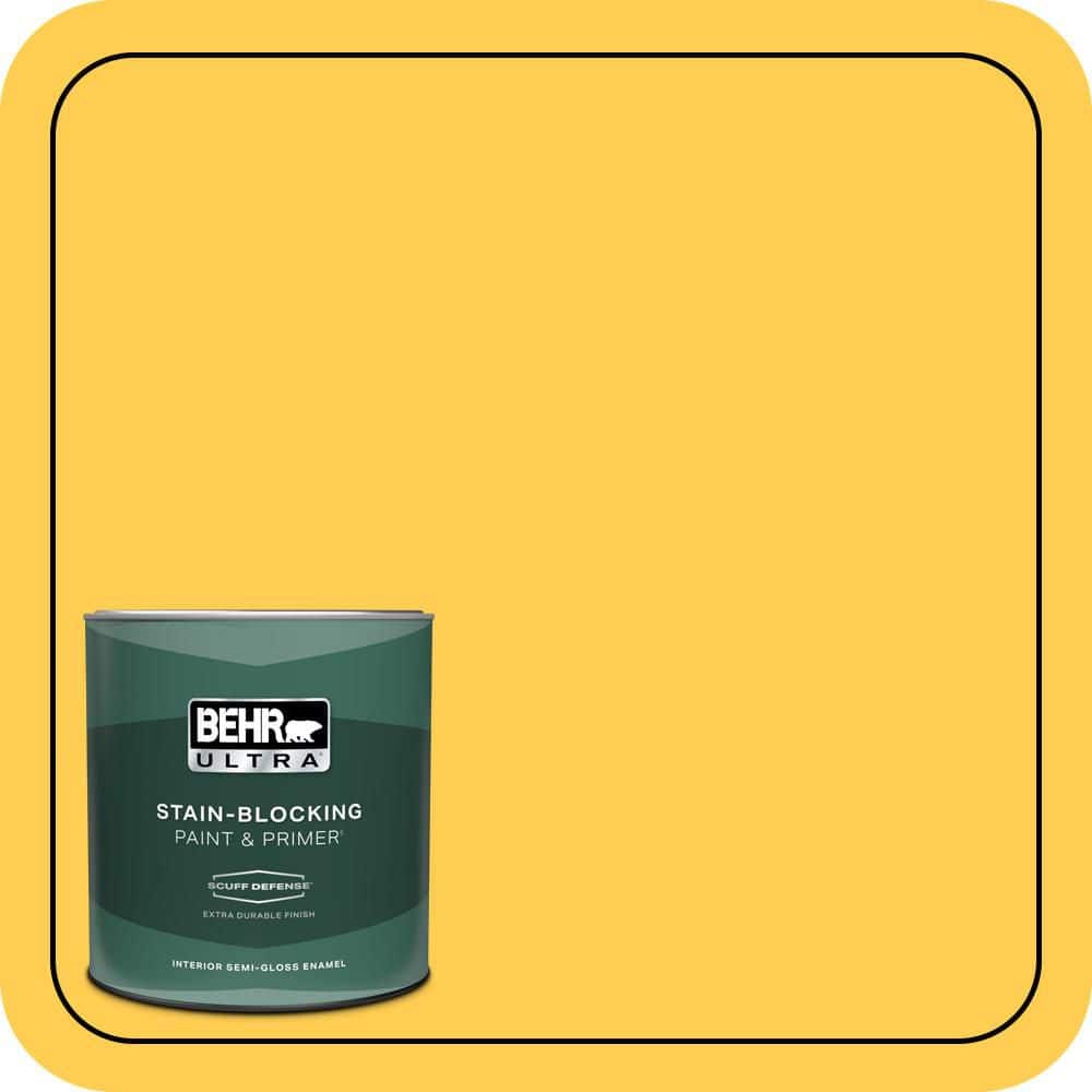 1 qt. #T16-05 Canary Diamond Extra Durable Semi-Gloss Enamel Interior Paint & Primer price history on PriceWatchPro