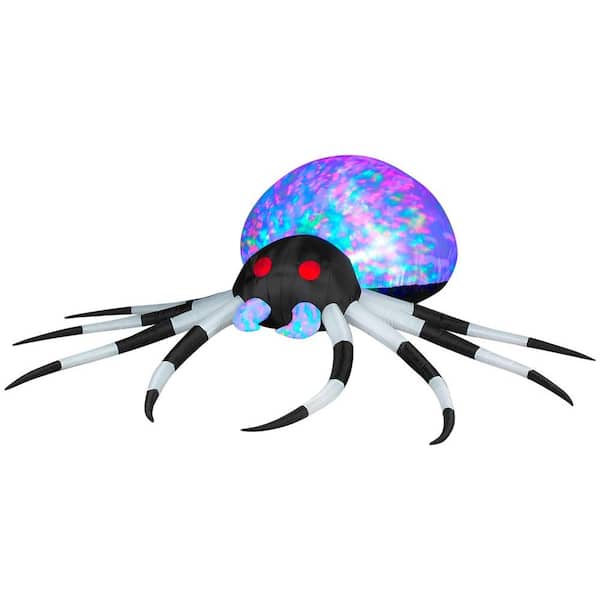 2.6 ft. Inflatable Projection Kaleidoscope Spider