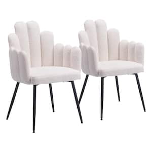 Noosa Ivory 100% Polyester Dining Chair Set - (Set of 2)