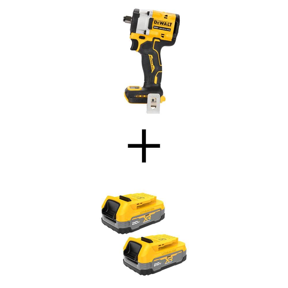 ATOMIC 20V MAX Lithium-Ion Cordless Brushless 1/2 in. Variable Speed Impact Wrench with (2) POWERSTACK Compact Batteries price history on PriceWatchPro