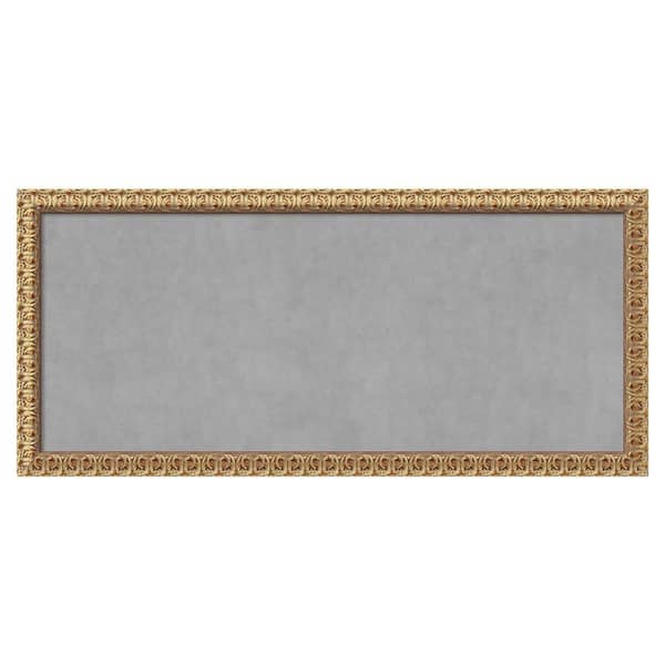 Amanti Art Florentine Gold 51 in. x 23 in Framed Magnetic Board