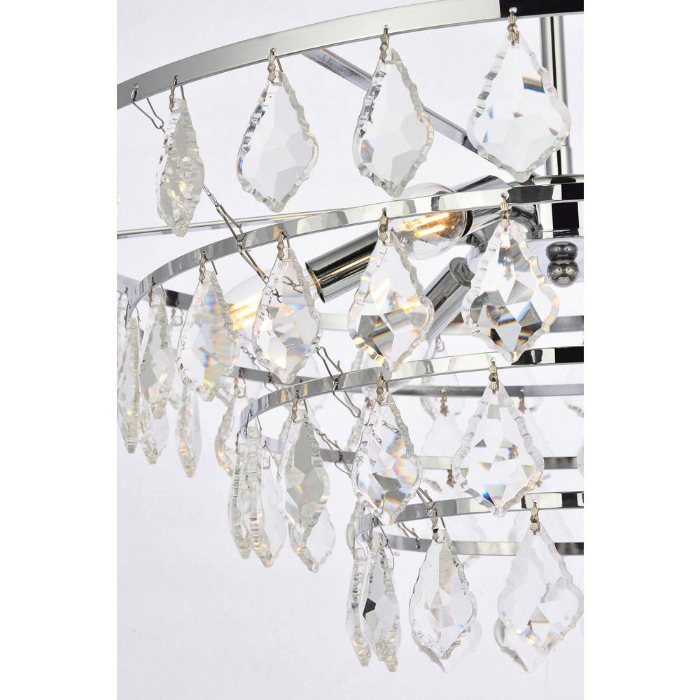 Ella 24'' Chrome Crystal Pendant Light