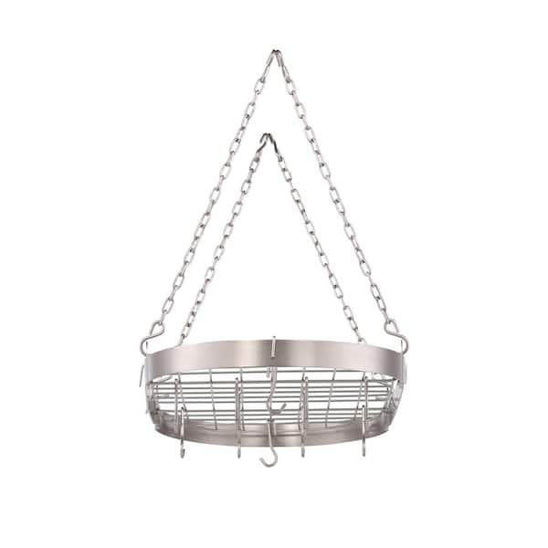 Stone County Ironworks Dutch Oval Iron Lighted Pot Rack - Copper Shade