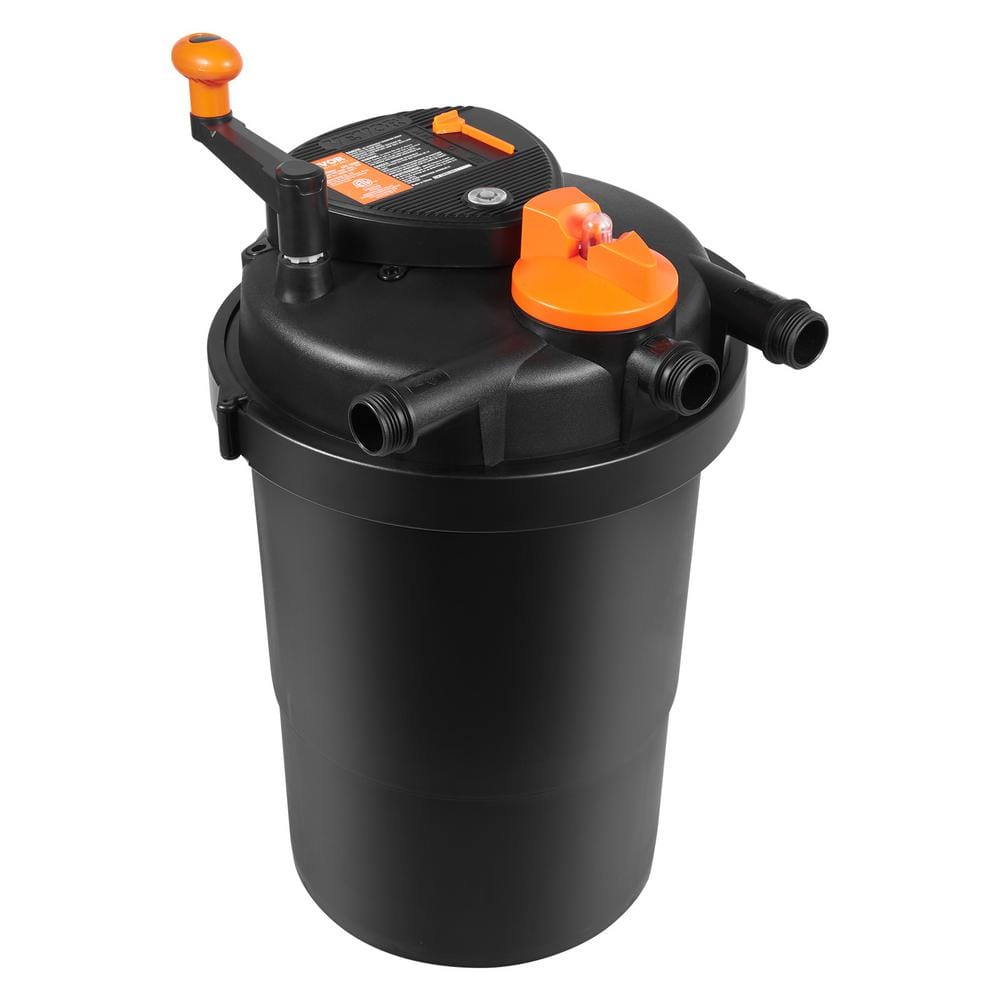 Black and Orange 11" Bio Pressure Pond Filter with UV Light