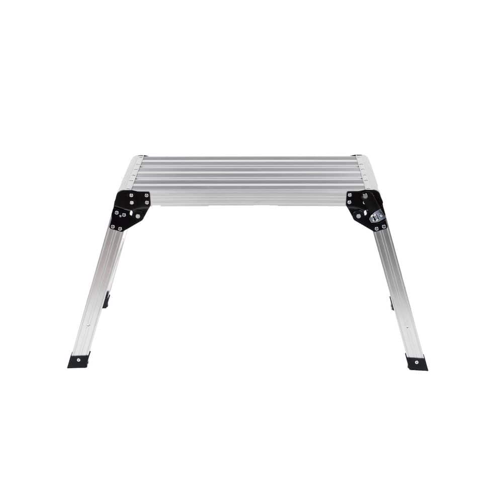 2.2 ft Folding Aluminum Work Platform, Stool Ladder, 330 lbs Load Capacity Heavy Duty Work Bench w/Non-Slip Feet price history on PriceWatchPro