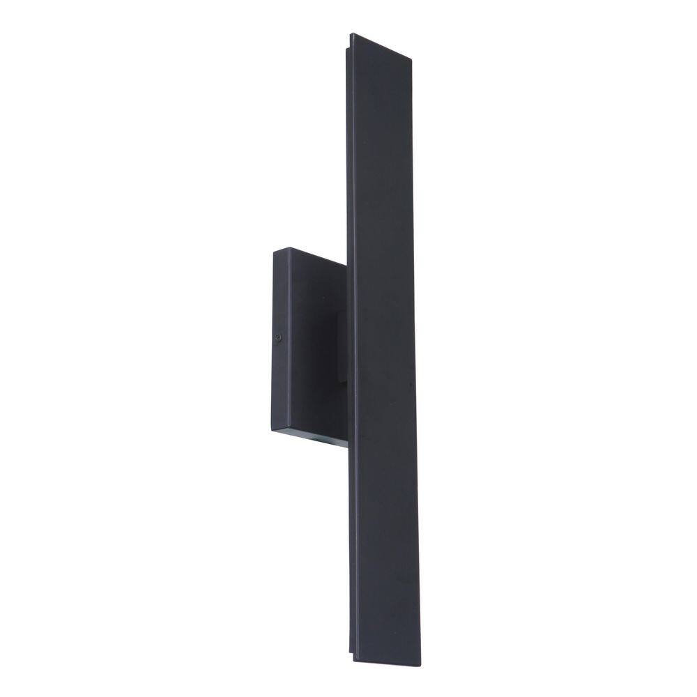 Brushed Aluminum Modern LED Wall Sconce with Clear Shade