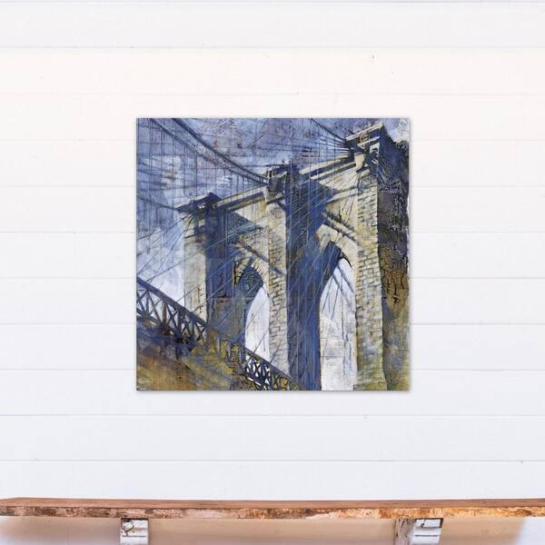 DESIGNS DIRECT 36 in. x 36 in. Brooklyn Bridge Close Up Printed Canvas Wall Art