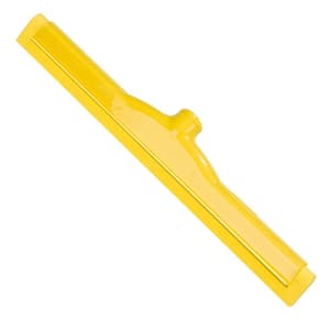 18 in. Long Double Foam Blade Yellow Plastic Squeegee without Handle (Case of 6)