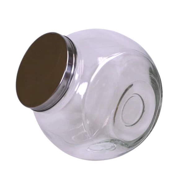 JoyJolt Joyful 31 oz. Large Glass Cookie Jar with Bamboo Lid JW10505 - The  Home Depot