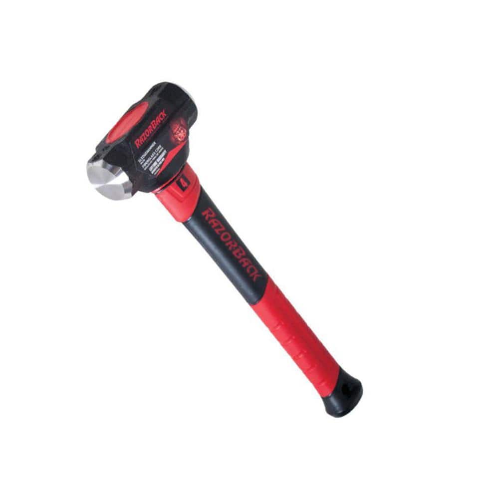 KOHAND 2 PCS 16 inch 4 lbs Small Sledge Hammer, 4 Pound Mini Club Hammer  with with Fiberglass Handle, black orange 