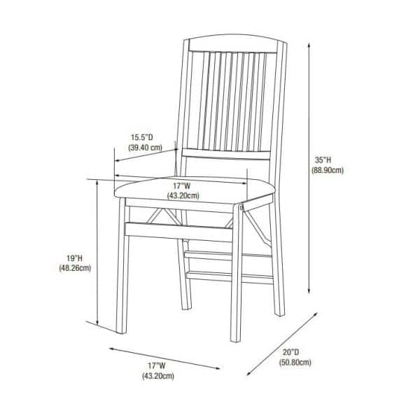 seawing wooden folding chair