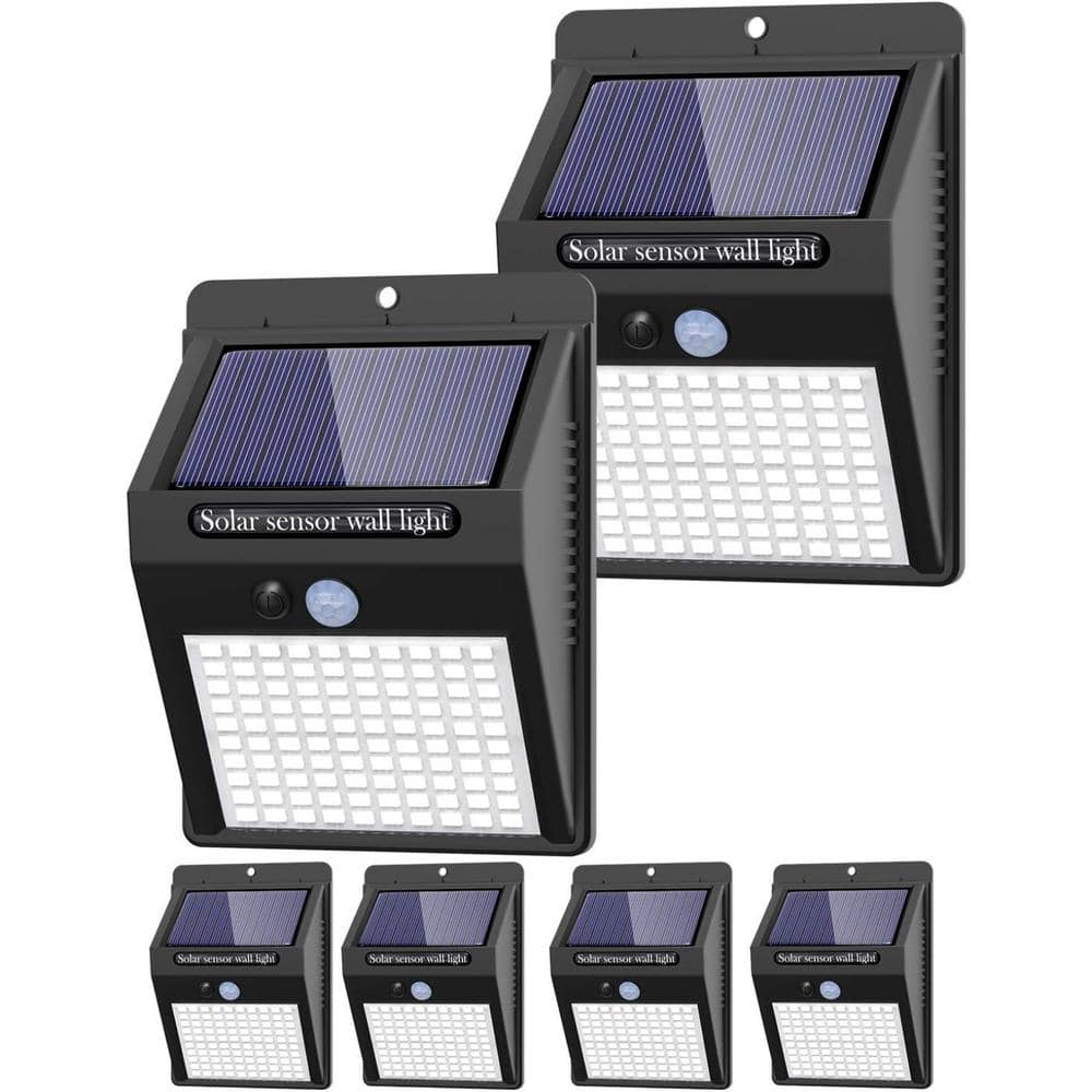 Solar Wireless Outdoor Security Wall Lights with Motion Sensor, IP65 Waterproof, 3-Modes for Front Door, Deck, 6-Packs price history on PriceWatchPro