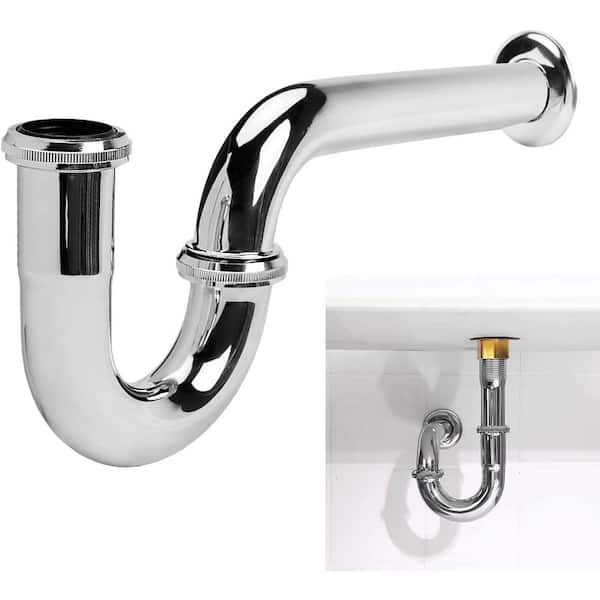 Lukvuzo 1-1/4 in. Premium Stainless Steel P-Trap Bathroom