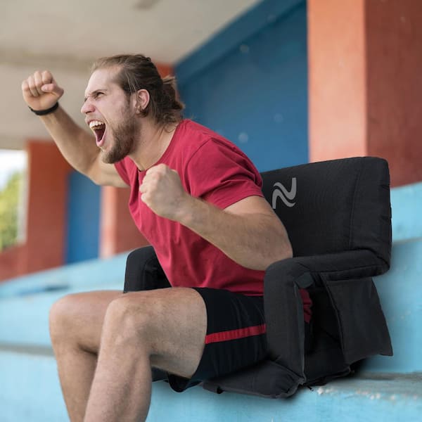 ABORON Stadium Seats w/ Back Support and Cushion Bleacher Seat