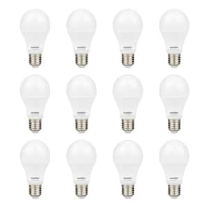 40-Watt Equivalent A19 Non-Dimmable 480 Lumens 200 ° Beam Angle UL Listed E26 Base LED Light Bulb 6500K (12-Pack)