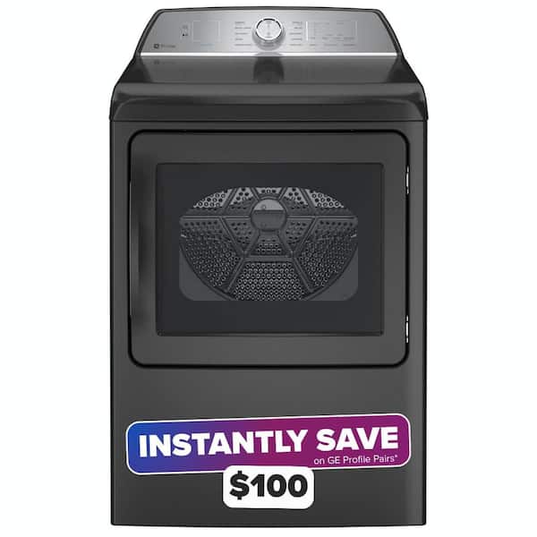 Profile 7.4 cu. ft. Smart Electric Dryer in Diamond Gray with Sanitize Cycle and Sensor Dry, ENERGY STAR