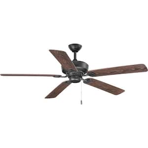 Lakehurst 60 in. Indoor/Outdoor Forged Black New Traditional Ceiling Fan with Remote Included for Porch and Patio