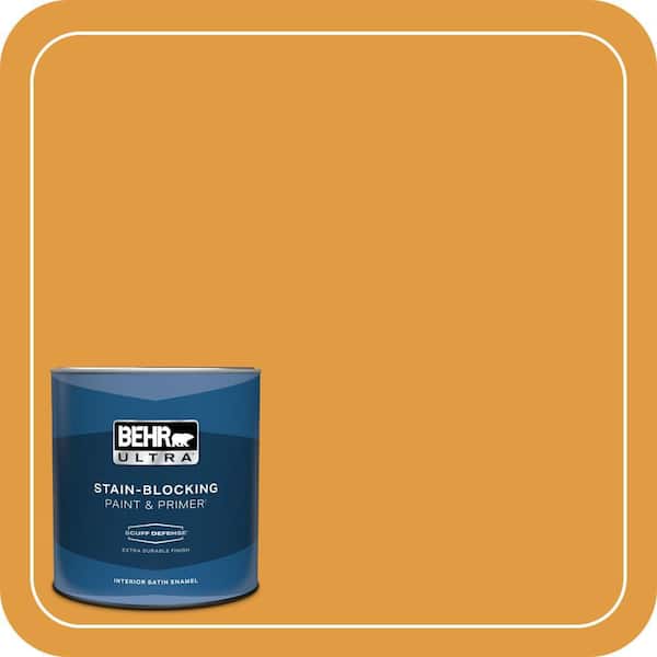 BEHR ULTRA 1 qt. #T18-05 Life Is Good Extra Durable Satin Enamel Interior Paint & Primer
