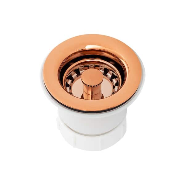 Premier Copper Products 4.25 Round Shower Drain Cover in Polished Brass