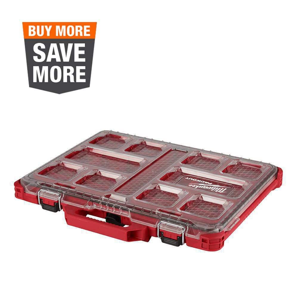 Milwaukee PACKOUT 11-Compartment Low-Profile Impact Resistant