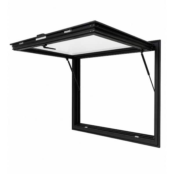 Teza 48 in. x 48 in. Aluminum Low-E Double-Pane Clear Glass Awning Window with Screen