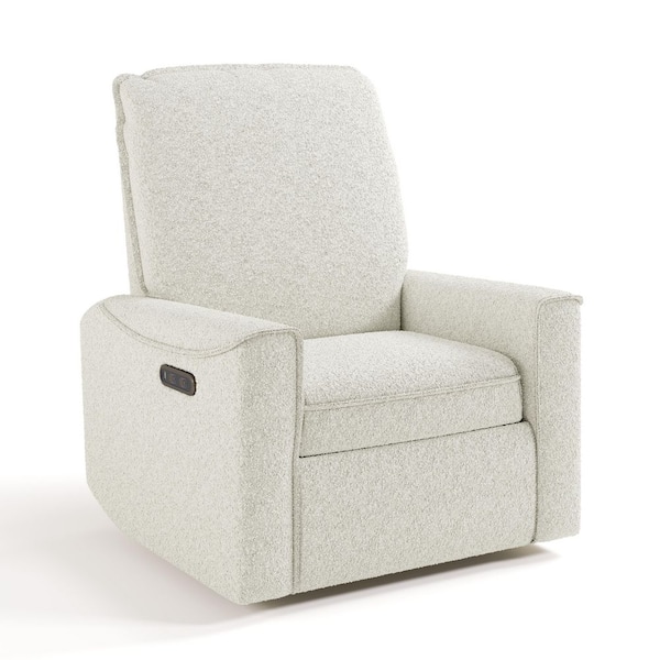 Santos Ivory Boucle Power Recliner