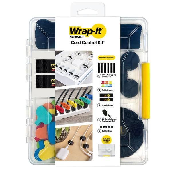 Cord Control Kit - 32 Pack Black