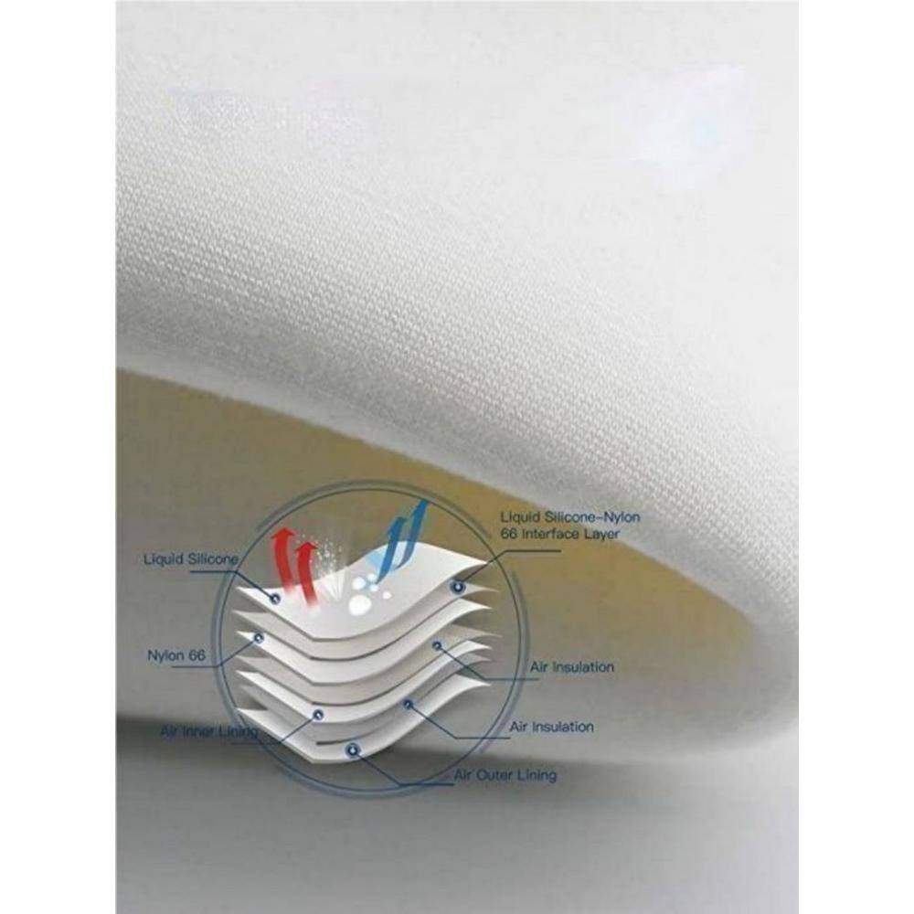 White Liquid Silicone Heat Resistant Oven Mitts, 12.2 inches