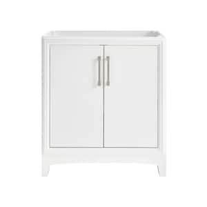 Hillcroft 30 in. W x 21.5 in. D x 34 in. H Bath Vanity Cabinet without Top in White