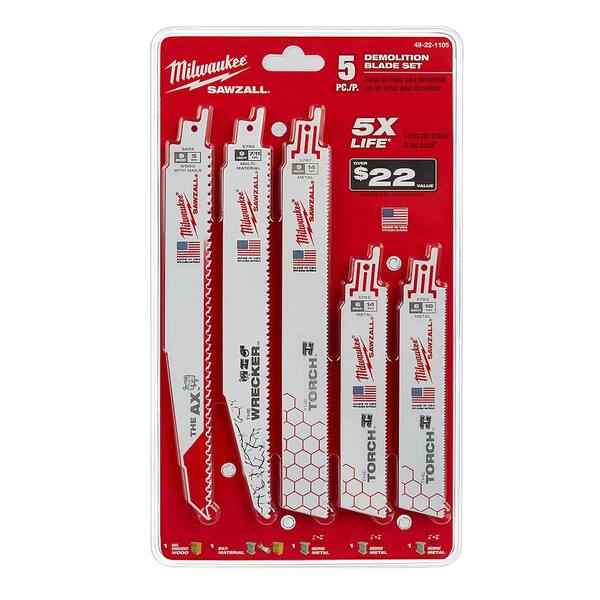 Bi-Metal Reciprocating Saw Blade Set 