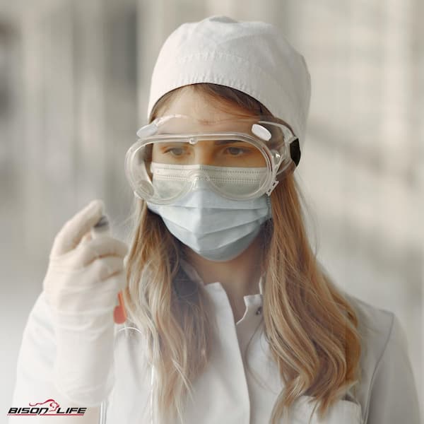 Clear Chemical Splash Resistant 4-Vent Safety Goggles, Anti-Fog and Anti-Scratch, Fit Over Glasses (120-Pack)