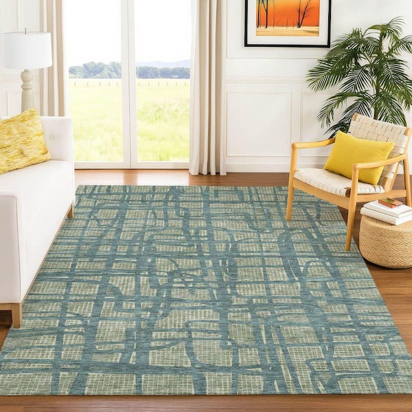 ギャルソンRUG Addison Rugs Chantille Machine Washable Indoor/Outdoor Abstract