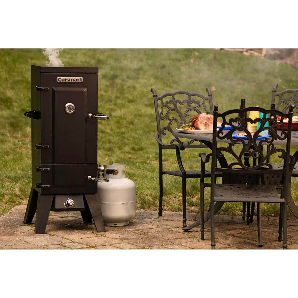Cuisinart 36" Black Stainless Steel Vertical Gas Smoker