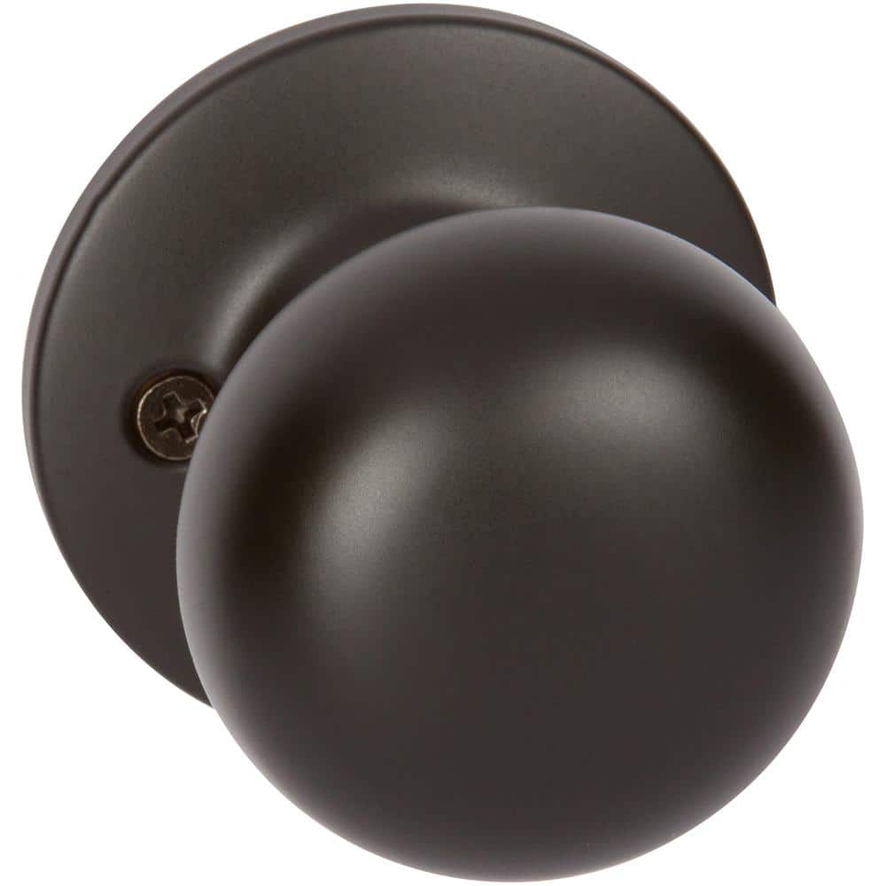DELANEY HARDWARE Saxon Black Dummy Door Knob KS1054 The Home Depot