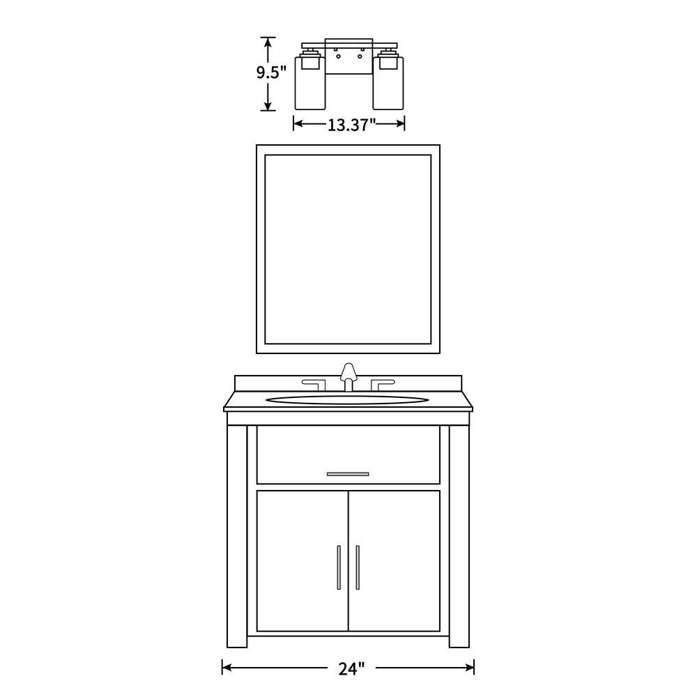 Modern Nickel 2-Light Bathroom Vanity with Frosted Glass