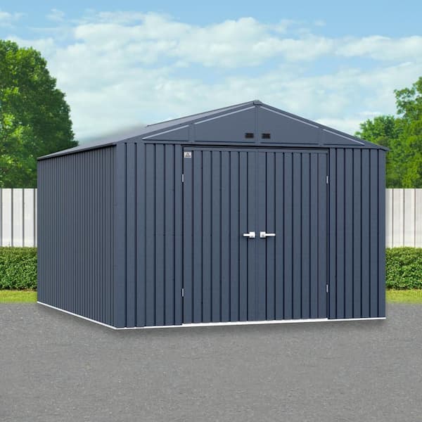Elite Storage Shed 12 ft. W x 10 ft. D x 8 ft. H Metal Shed 120 sq. ft.
