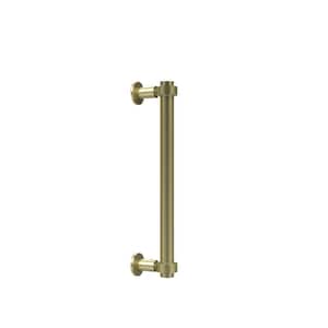 Contemporary 12 in. Back to Back Shower Door Pull in Satin Brass