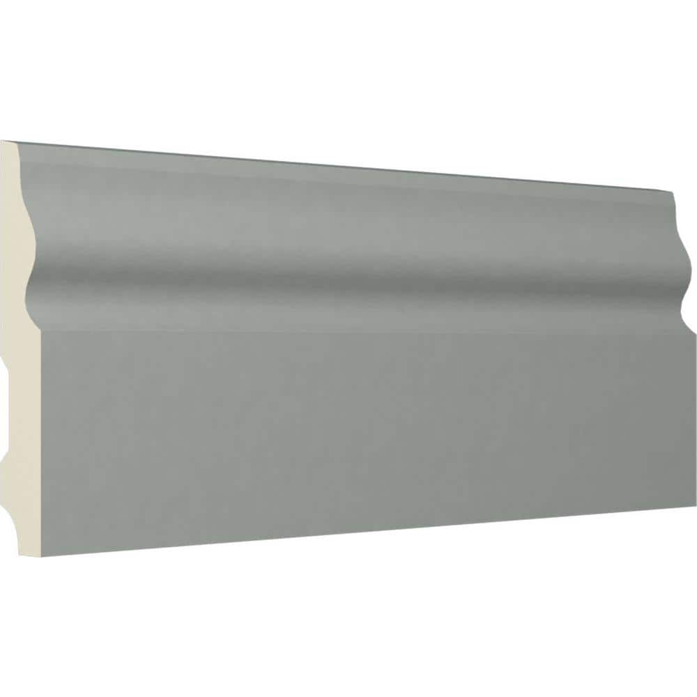 Architectural Primed Gray Polyurethane Baseboard Moulding