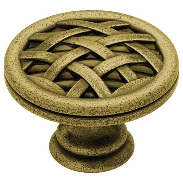 Liberty French Romantics 1-1/2 in. Tumbled Antique Brass Cabinet Knob-DISCONTINUED