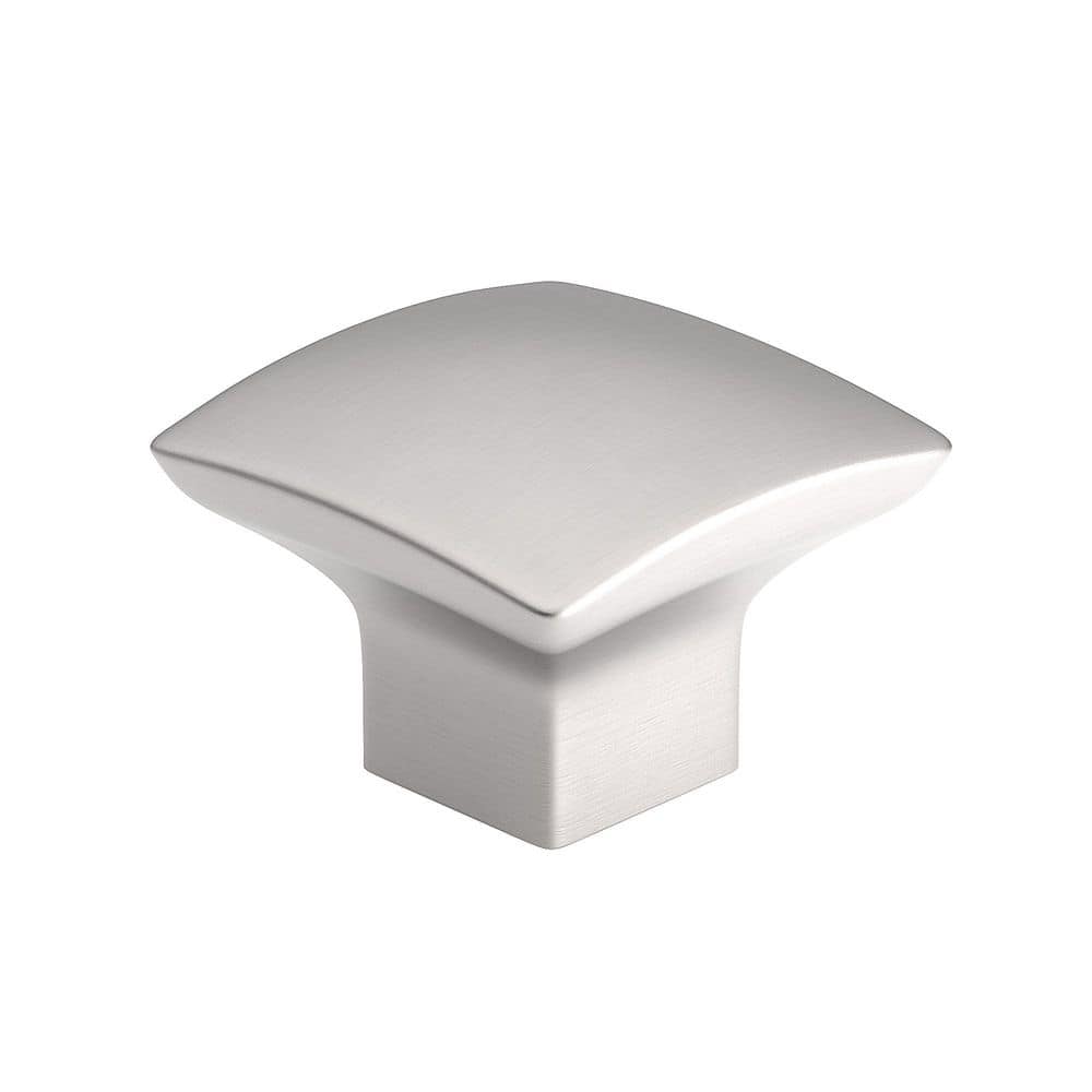 Weston Collection 1-1/4 in. (31 mm) Modern Brushed Nickel Square Cabinet Knob price history on PriceWatchPro