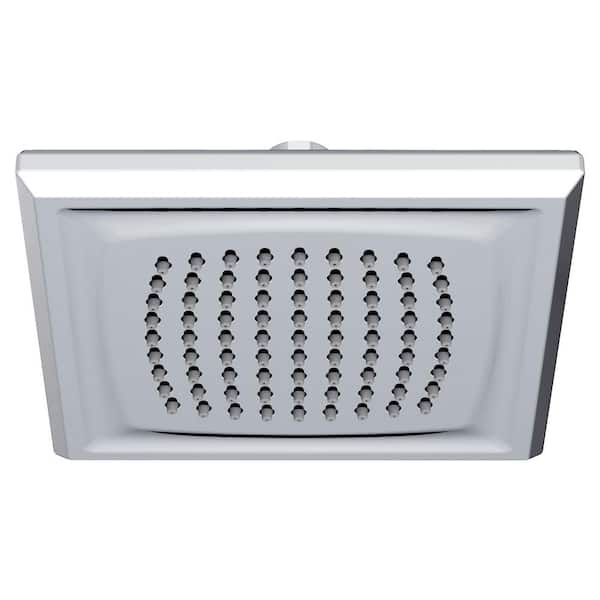 Town Squre 1-Spray 6.3 in. Single Wall Mount Fixed Shower Head in Polished Chrome