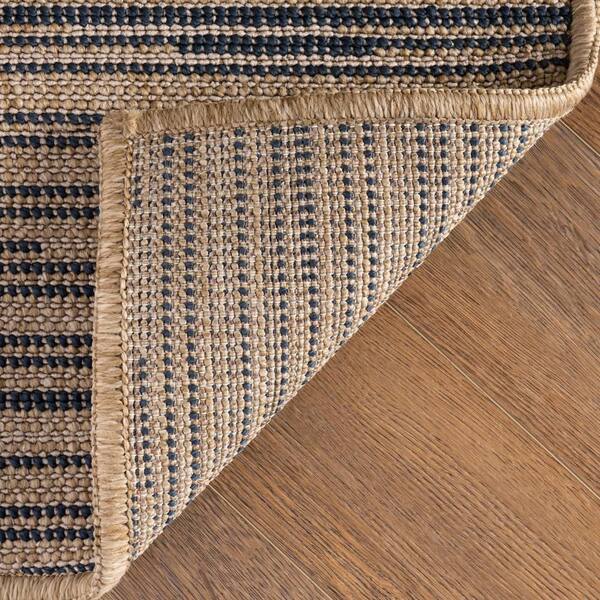 nuLOOM Dilara Transitional Abstract Natural Blue 4 ft. x 6 ft