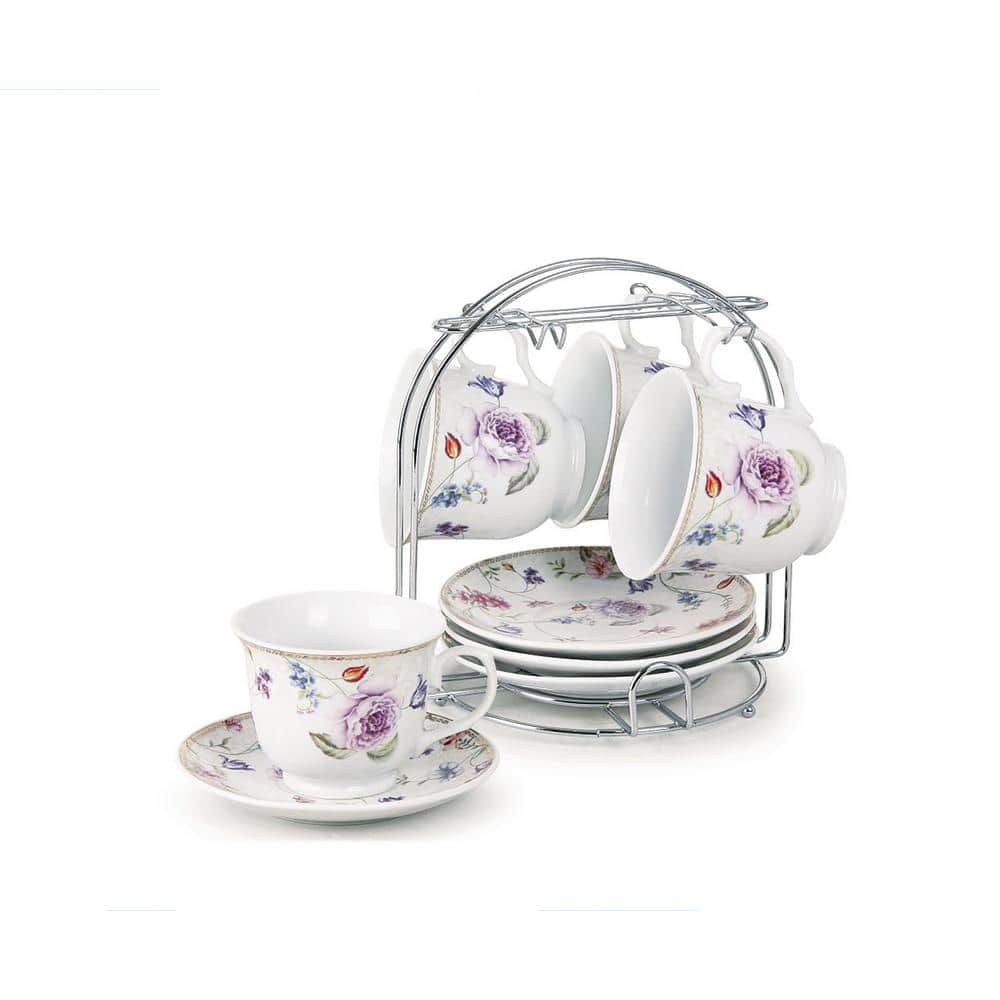 Antique 15PCS Floral Cup Saucer Teapot Classical English Bone China Coffee  and - China Tea Set and Ceramic price