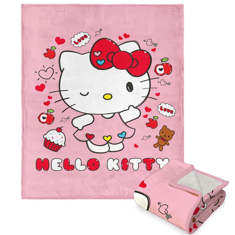 The Northwest Group Sanrio Hello Kitty Super Sweet Silk Touch Sherpa Throw 1san351000009oof