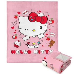 Sanrio Hello Kitty Super Sweet Silk Touch Sherpa Throw