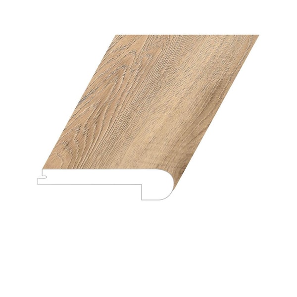 Montserrat Omnia Maison Tan 1 in. Thick x 4.5 in. Wide x 94.5 in. Length Vinyl Flush Stair Nose Molding